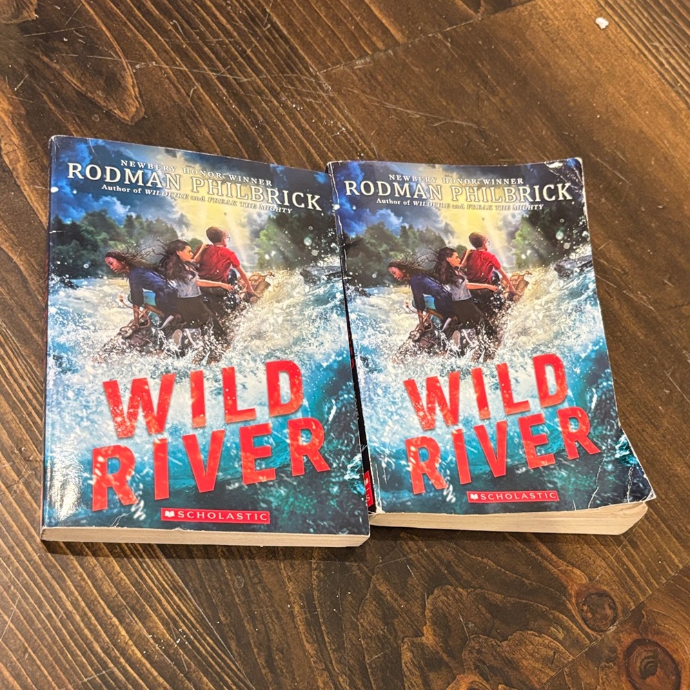 Scholastic Wild River Adventure Book - Blue and Red Cover